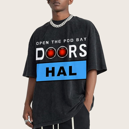Open The Pod Bay Doors Hal Vintage Distressed T-shirt
