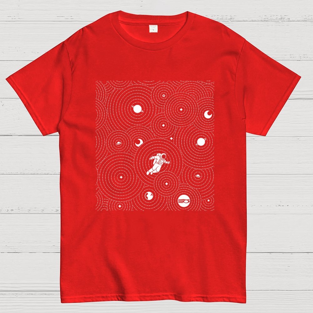 Zen Garden Astronaut Pattern Geek T-Shirt