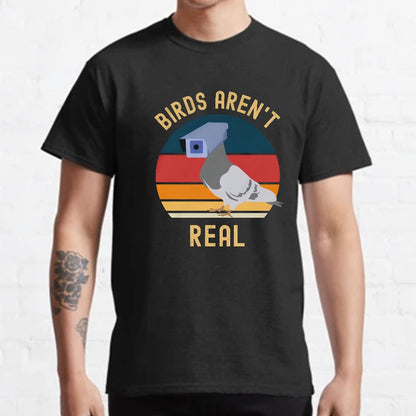 Birds Aren't Real , If It Flies It Spies Geeky T-Shirt