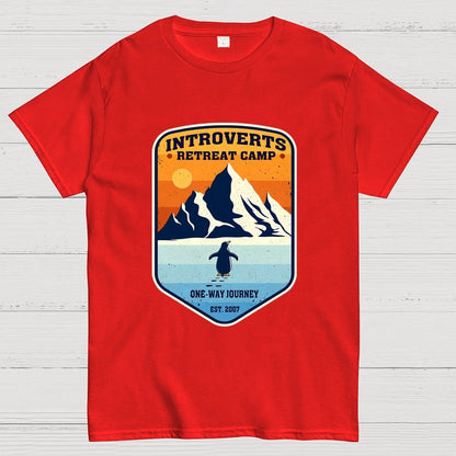 Introverts Retreat Camp Geek T-Shirt