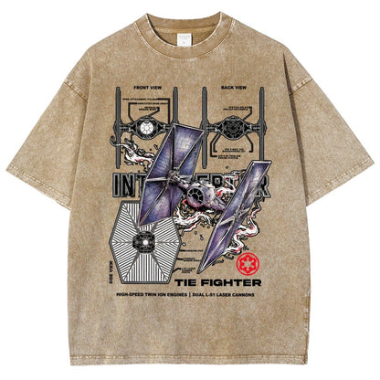 The Interceptor Fighter Vintage Distressed T-shirt