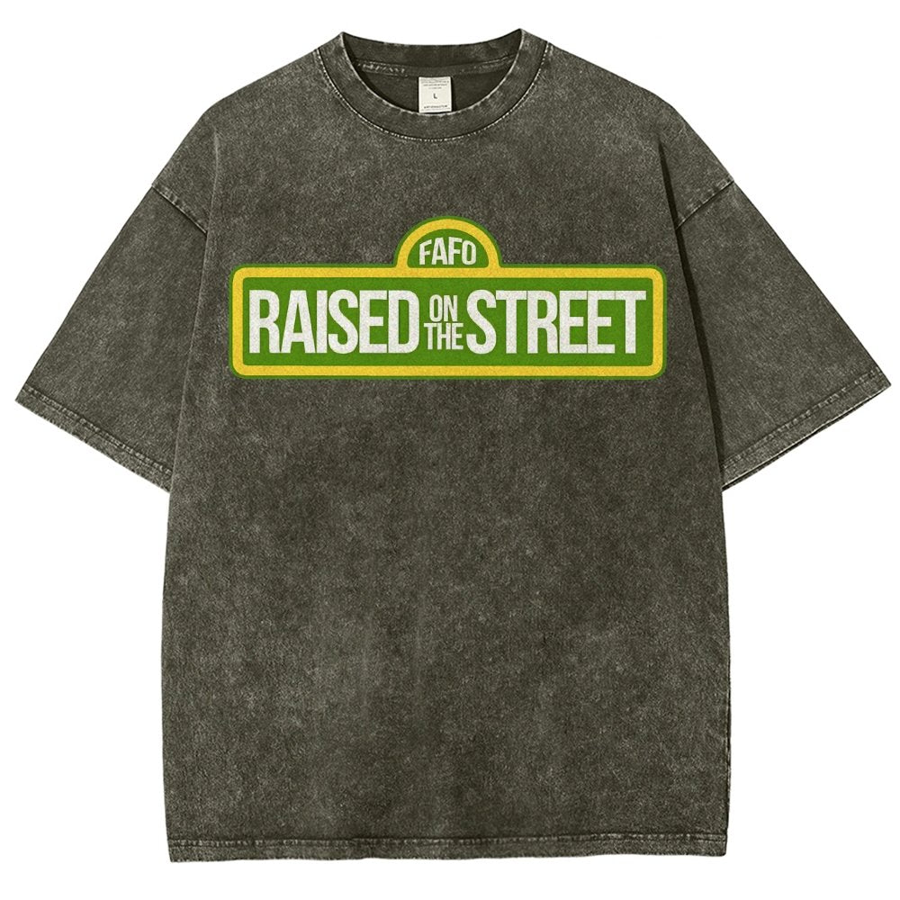 Raised On The Street Buy Now Vintage Distressed T-shirt