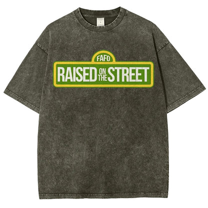 Raised On The Street Buy Now Vintage Distressed T-shirt