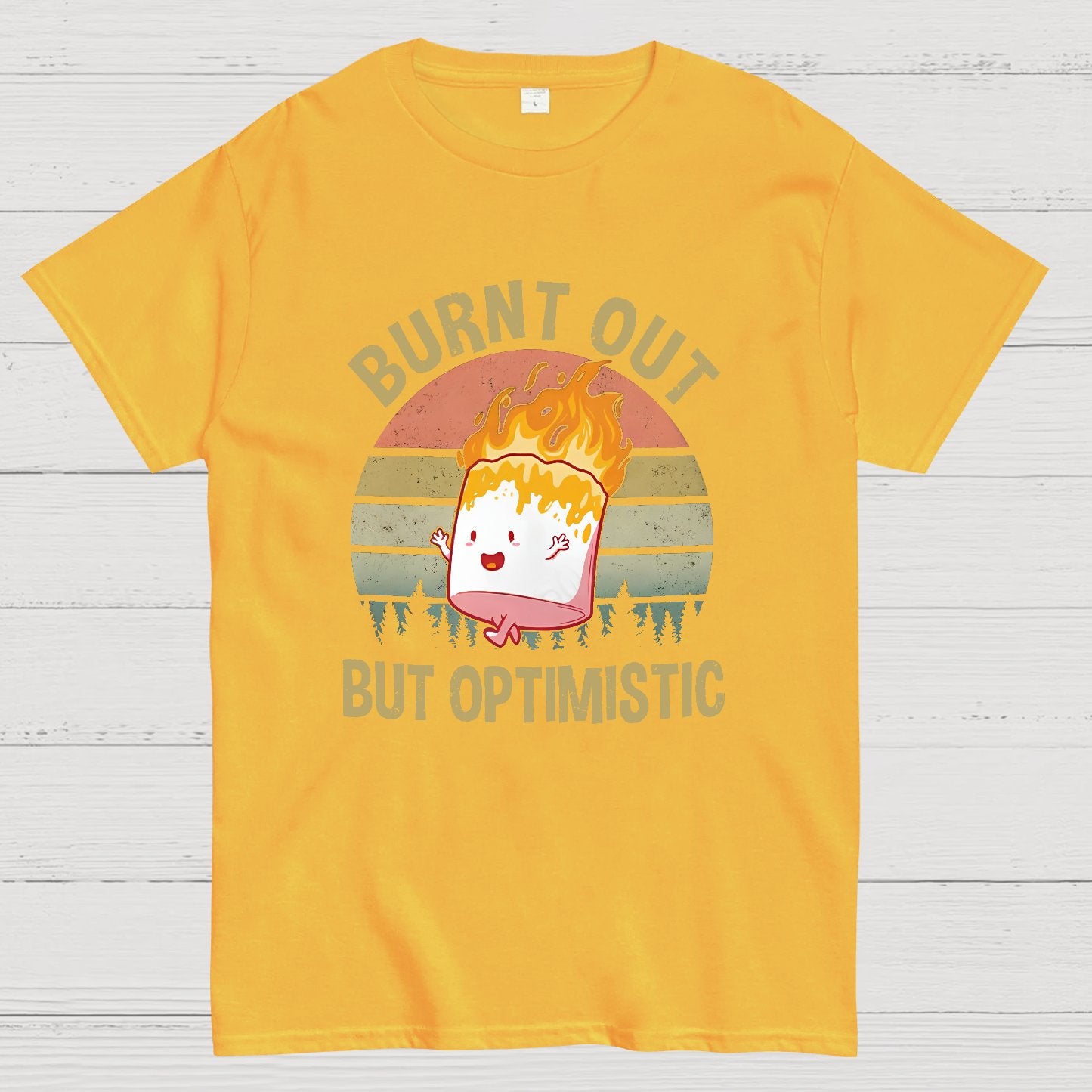 Burnt Out But Optimistic Geeky T-Shirt