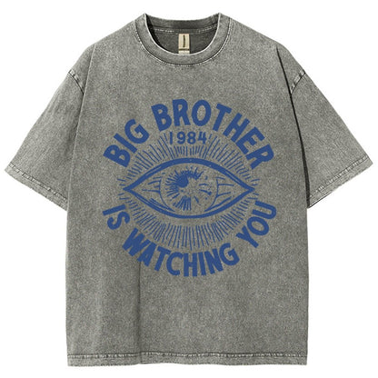 Watching You Vintage Distressed T-shirt