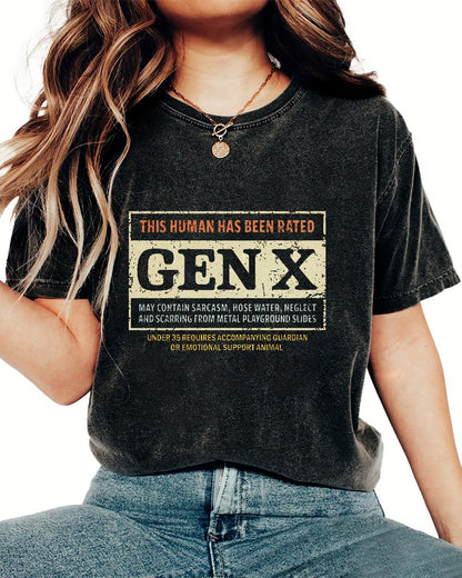 RATED GEN X Vintage Distressed T-shirt