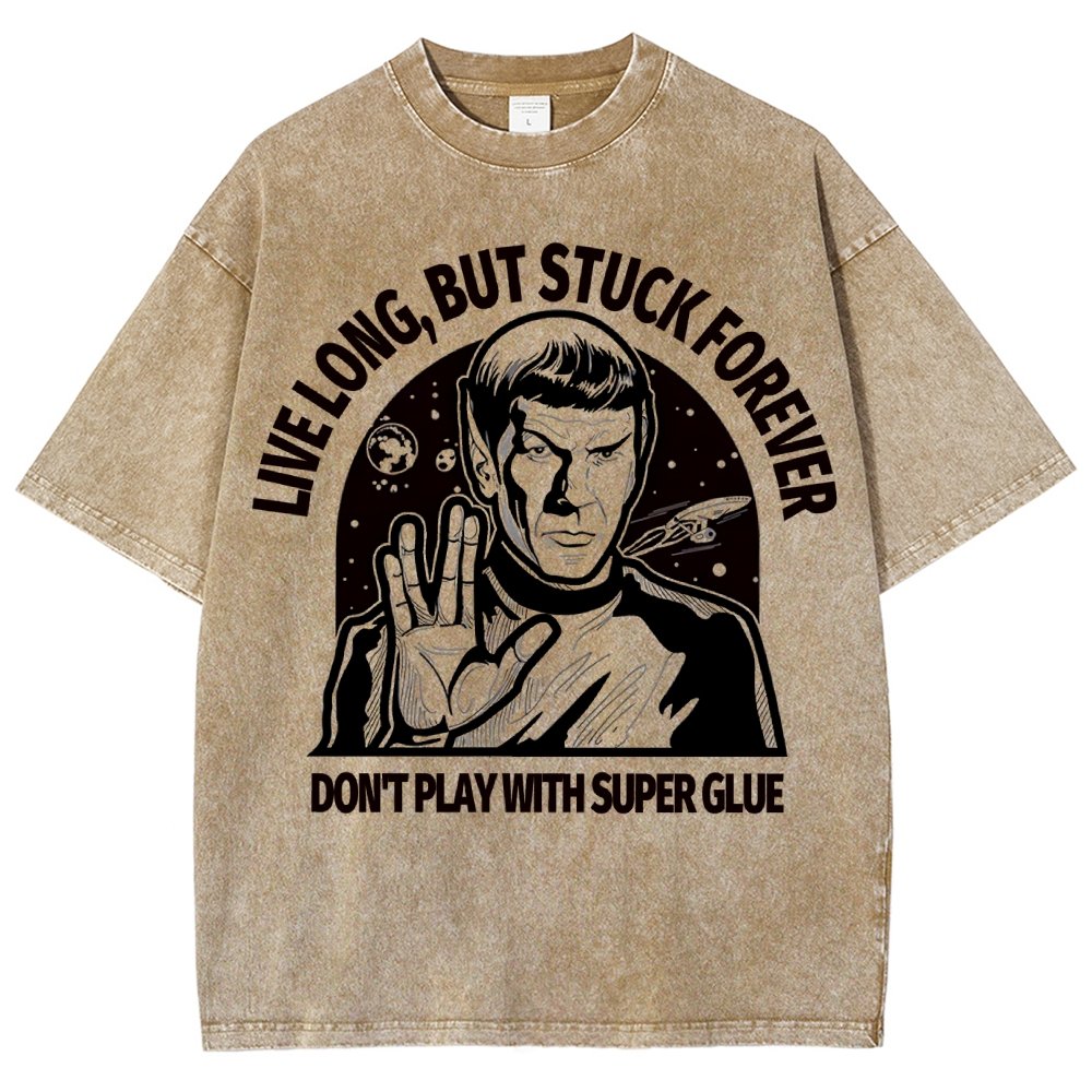 Live long, but trapped forever Vintage Distressed T-shirt