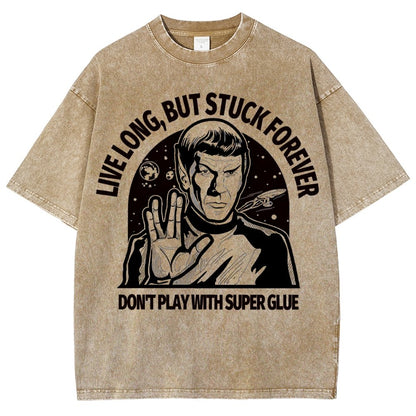 Live long, but trapped forever Vintage Distressed T-shirt