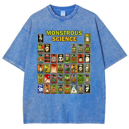 Monstrous Science Vintage Distressed T-shirt