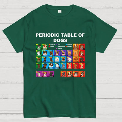 Periodic Table of Dogs, Dog Lover, Funny Science Geek T-Shirt