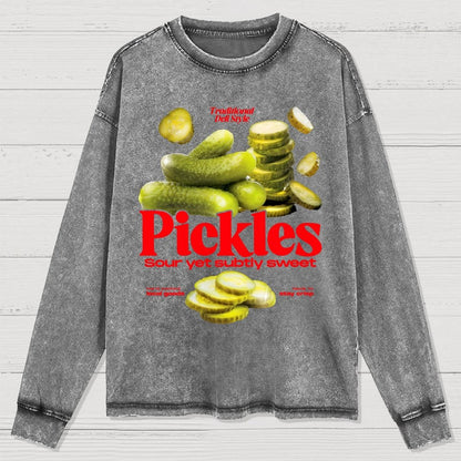 Retro Pickle Commercial Washed Long Sleeve Tee