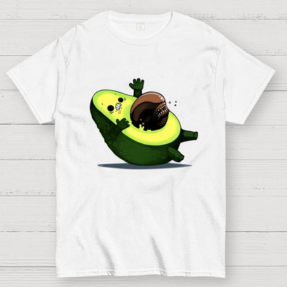 Quirky Alien Avocado Geek T-Shirt