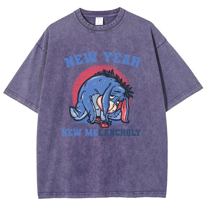 New Year New Melancholy Vintage Distressed T-shirt
