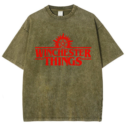 Winchester Things Vintage Distressed T-shirt