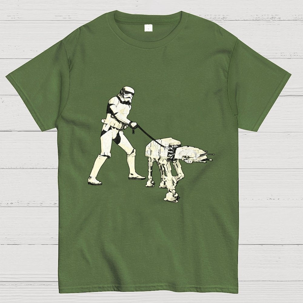 Empire Robot Dog-Planet Battles Geek T-Shirt
