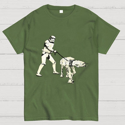 Empire Robot Dog-Planet Battles Geek T-Shirt