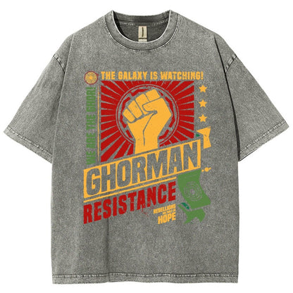Galactic Resistance Vintage Distressed T-shirt