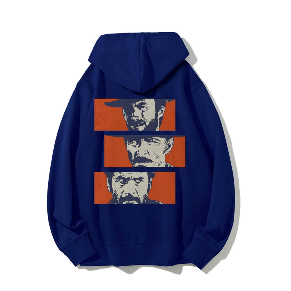 Buono Brutto Cattivo Printed Back Unisex Cotton Hoodie