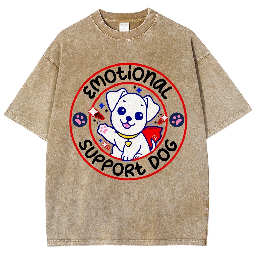Emotional Support Dog Vintage Distressed T-shirt