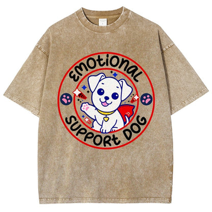 Emotional Support Dog Vintage Distressed T-shirt