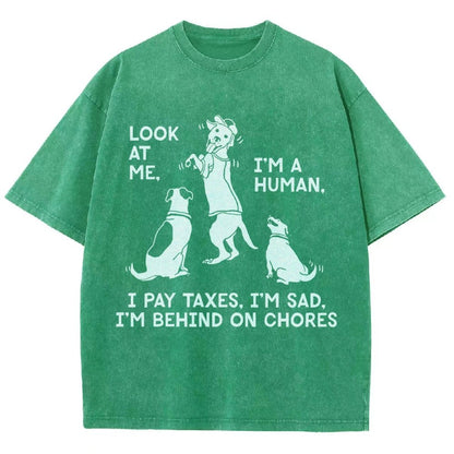 Dog Mocks Humans Vintage Distressed T-shirt