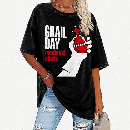 Medieval Idiots Vintage Distressed T-shirt