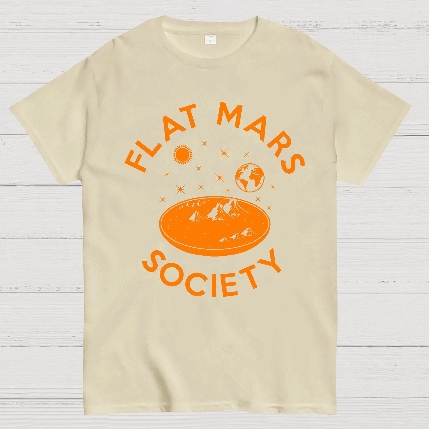 Flat mars society Nerdy T-Shirt