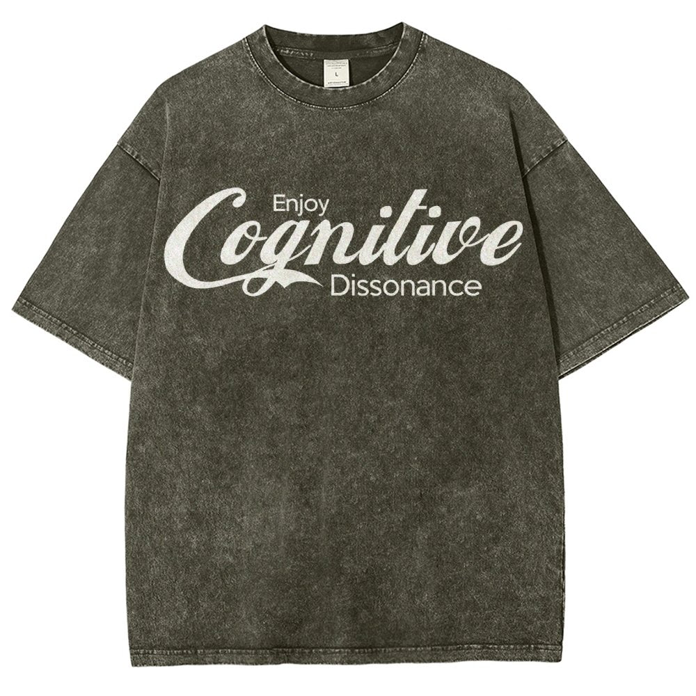 Enjoy Cognitive Dissonance Vintage Distressed T-shirt