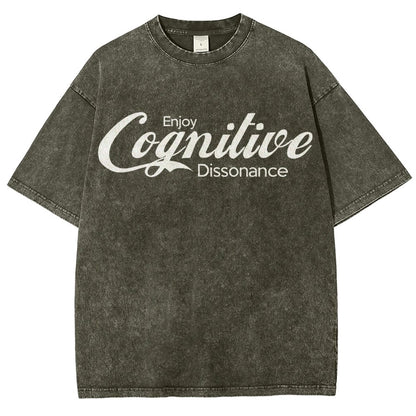 Enjoy Cognitive Dissonance Vintage Distressed T-shirt