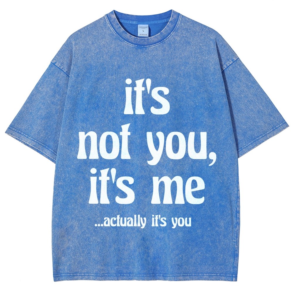 It's Not You It's Me Funny Slogan Relationships Saying Humorous Vintage Distressed T-shirt