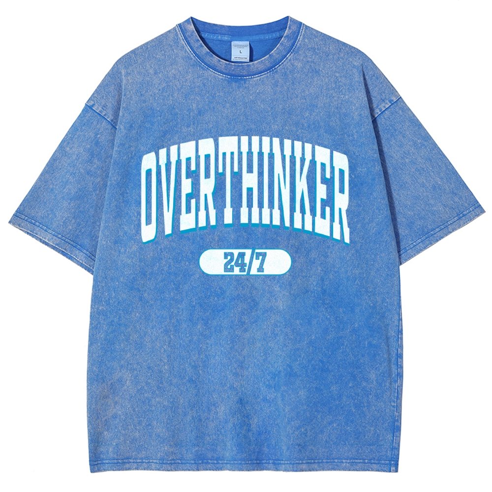 Overthinker All the time Vintage Distressed T-shirt