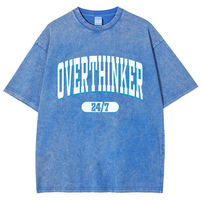 Overthinker All the time Vintage Distressed T-shirt