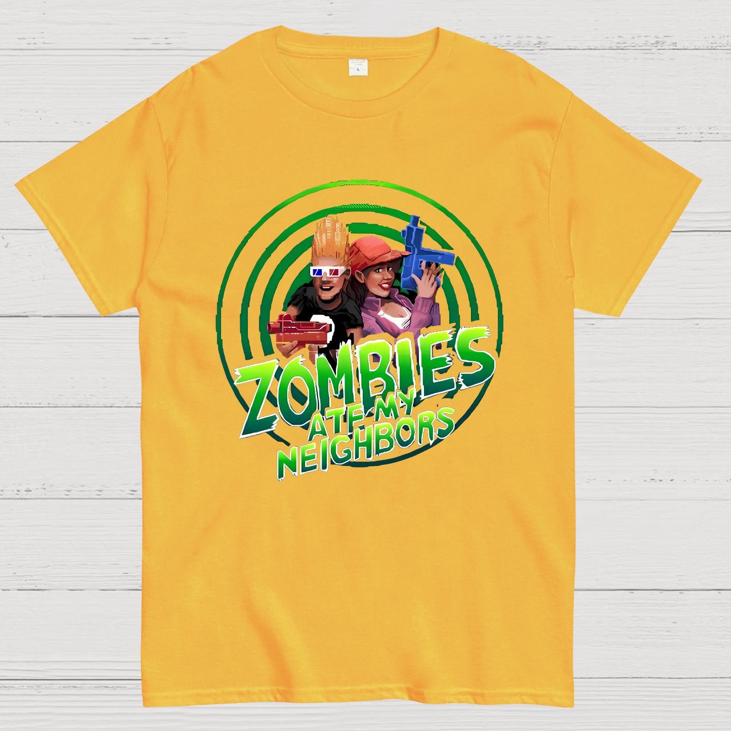Zombie Are Me Neighbors Hunters Nerdy T-Shirt