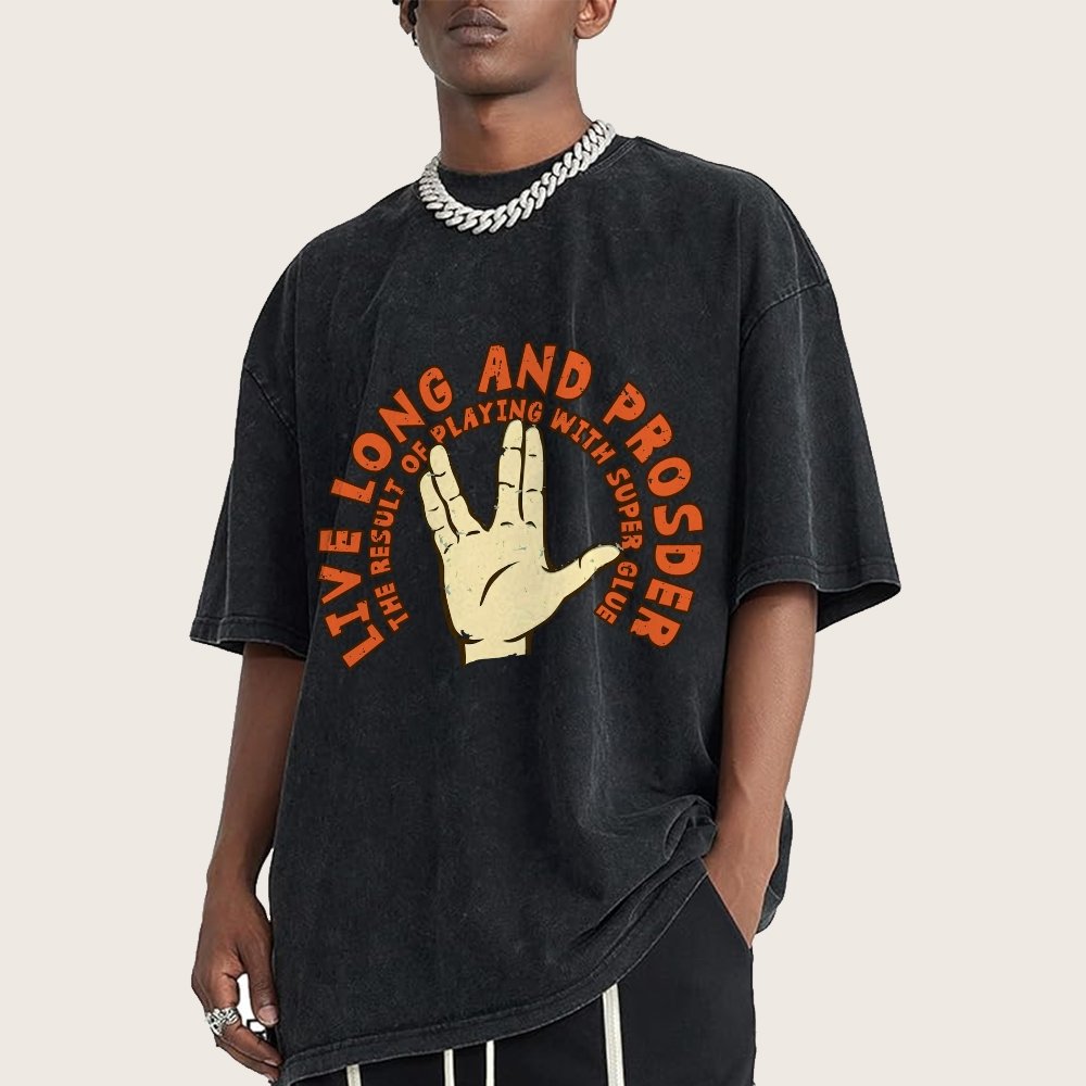 The Result Of Playing With Super Glue Vintage Distressed T-shirt
