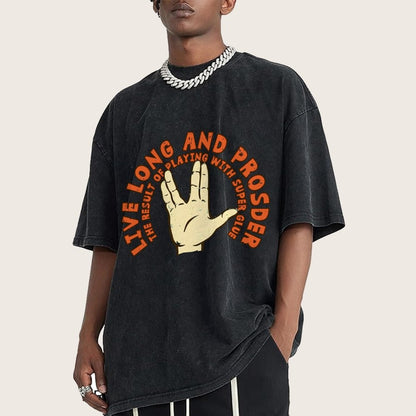 The Result Of Playing With Super Glue Vintage Distressed T-shirt