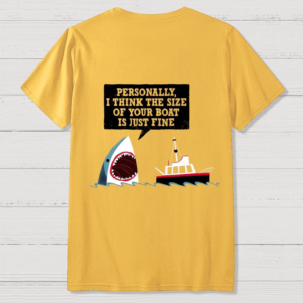 Polite Sharks Nerdy Back Printing Geek T-Shirt