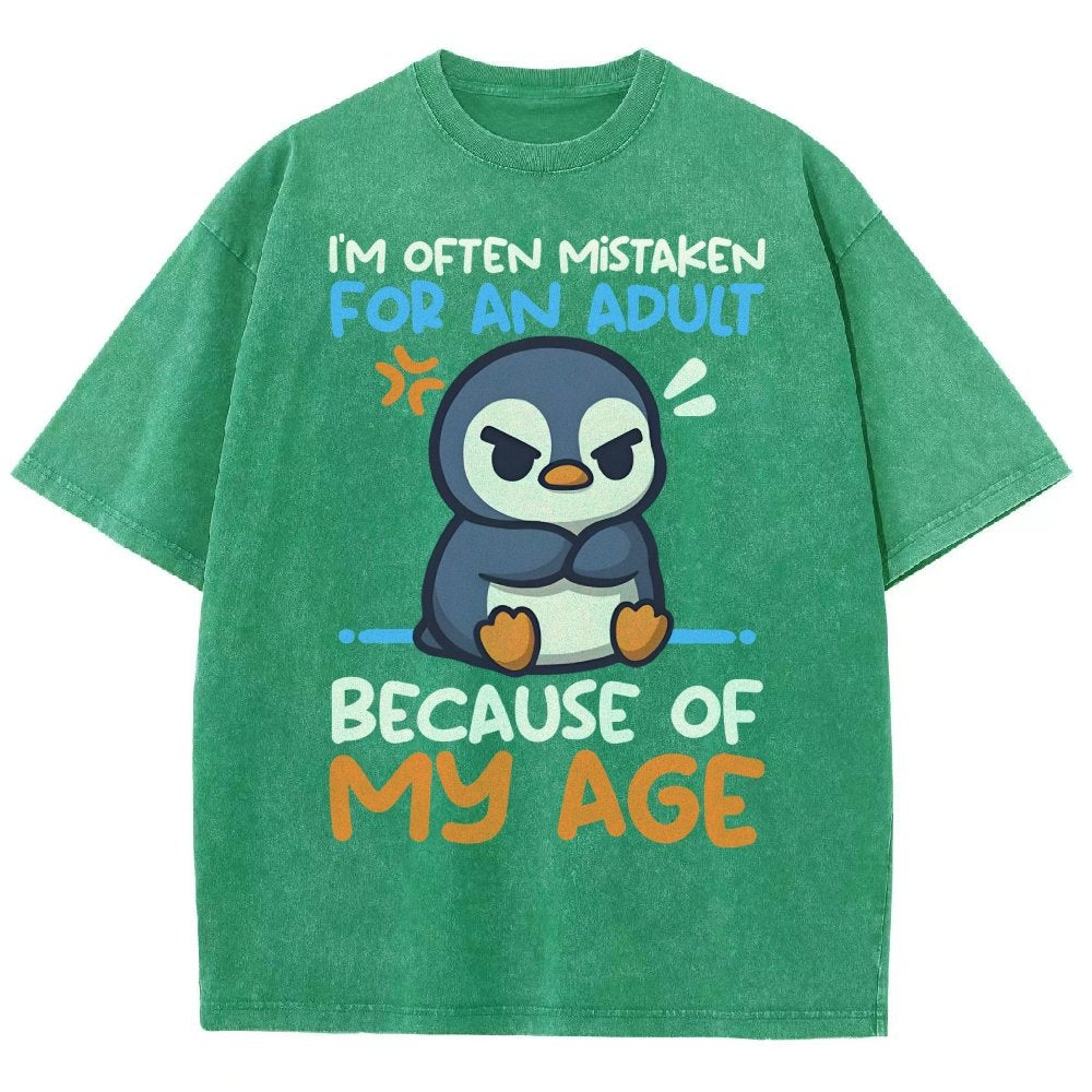 Penguin Often Mistaken For An Adult Vintage Distressed T-shirt