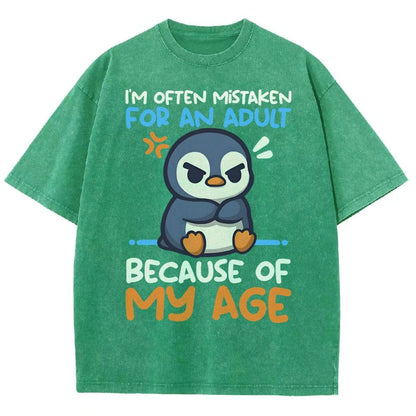 Penguin Often Mistaken For An Adult Vintage Distressed T-shirt