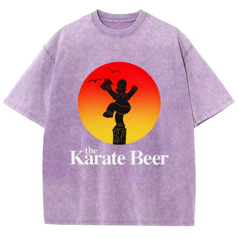 The Karate Beer Vintage Distressed T-shirt