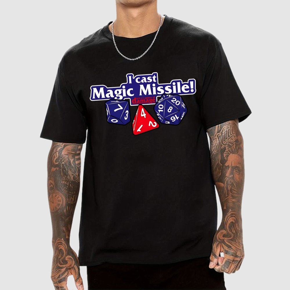 I Cast Magic Missile Geek T-Shirt