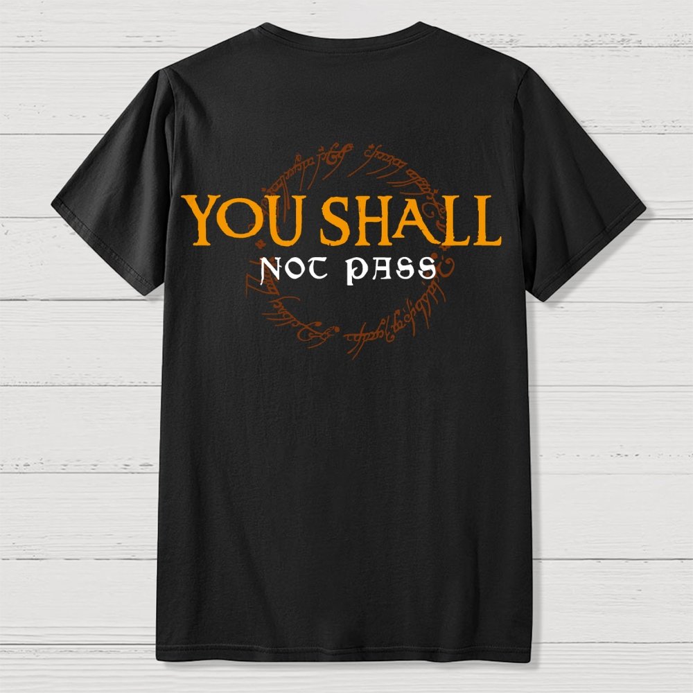 You Can't Cross  Front And Back Printing Geek T-Shirt
