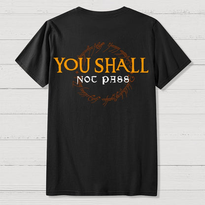 You Can't Cross  Front And Back Printing Geek T-Shirt