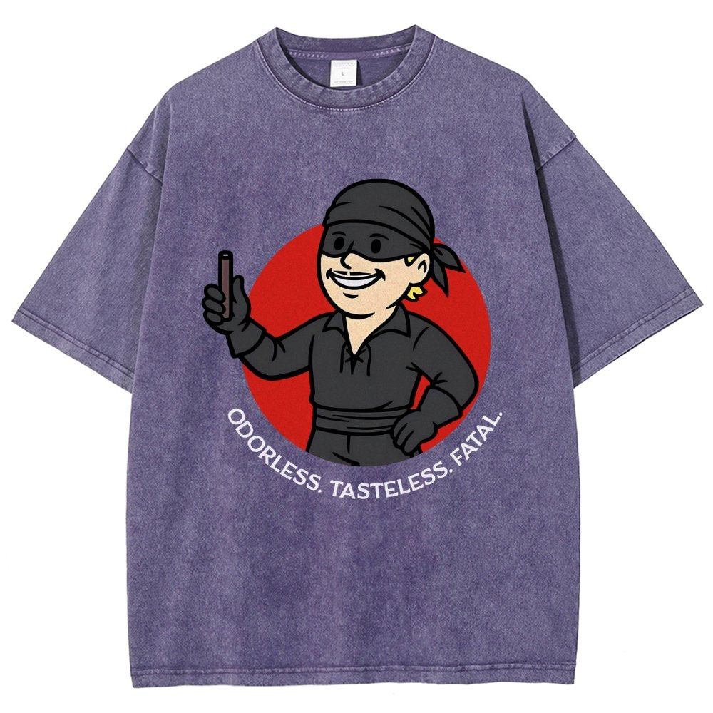 Odorless Tasteless Fatal Vintage Distressed T-shirt