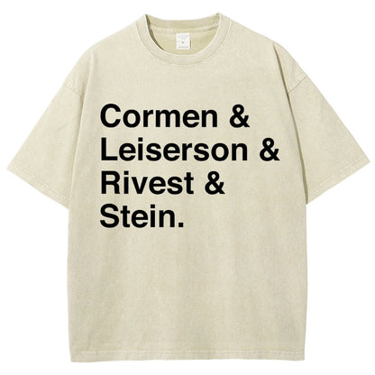CLRS Algorithms Vintage Distressed T-shirt