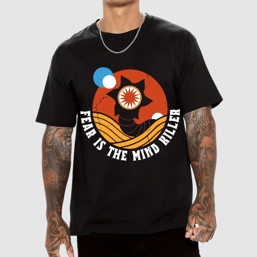 Fear Is The Mind Killer - Vintage Distressed Retro Scifi Geek T-Shirt