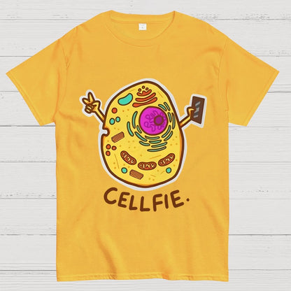 Biology pun Cell-Fie Unisex Geek T-Shirt