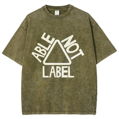 See the Able Not the Label Awareness Vintage Distressed T-shirt