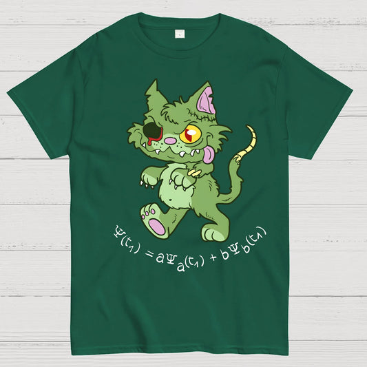 Schrödinger's Zombie Cat Geek T-Shirt