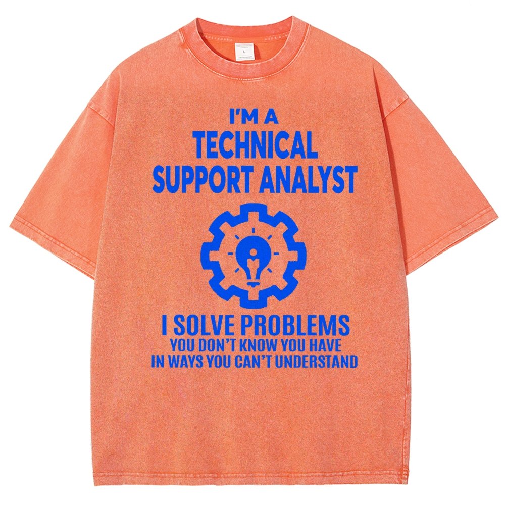 Technical Support Analyst Vintage Distressed T-shirt