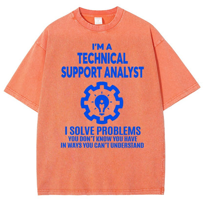 Technical Support Analyst Vintage Distressed T-shirt